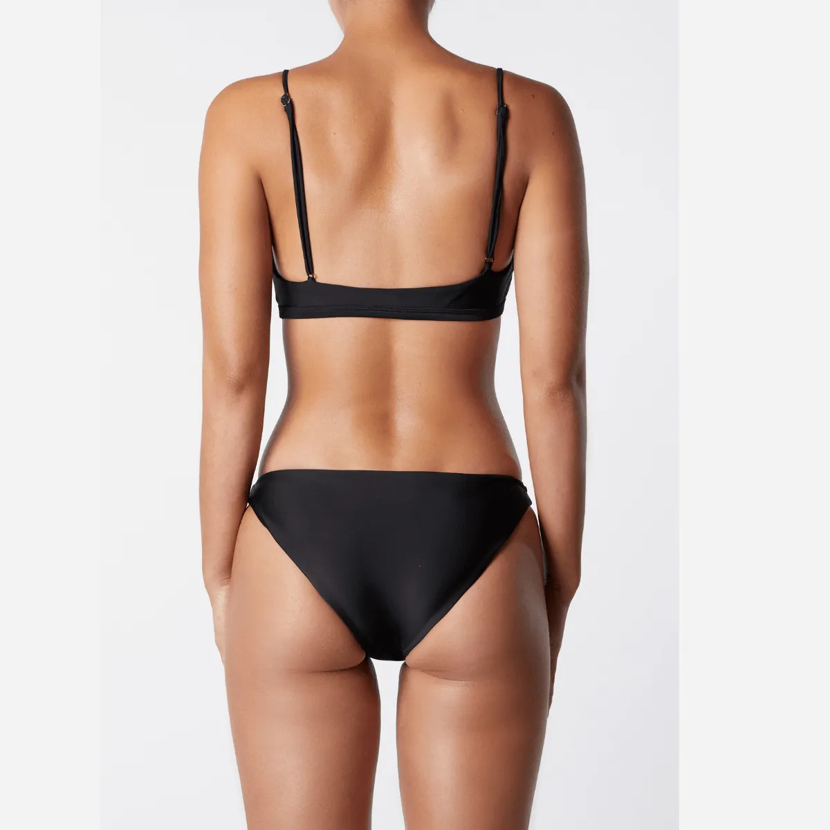 Its Now Cool Black Basic Crop Top INC010