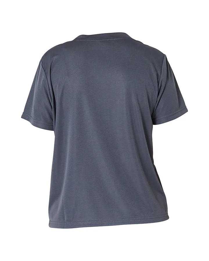 Jetpilot Pacer Drifit Ladies Tee - Charcoal