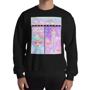 Kawaii Aesthetic Anime Sweatshirt in Cozy Air-Jet Spun Yarn