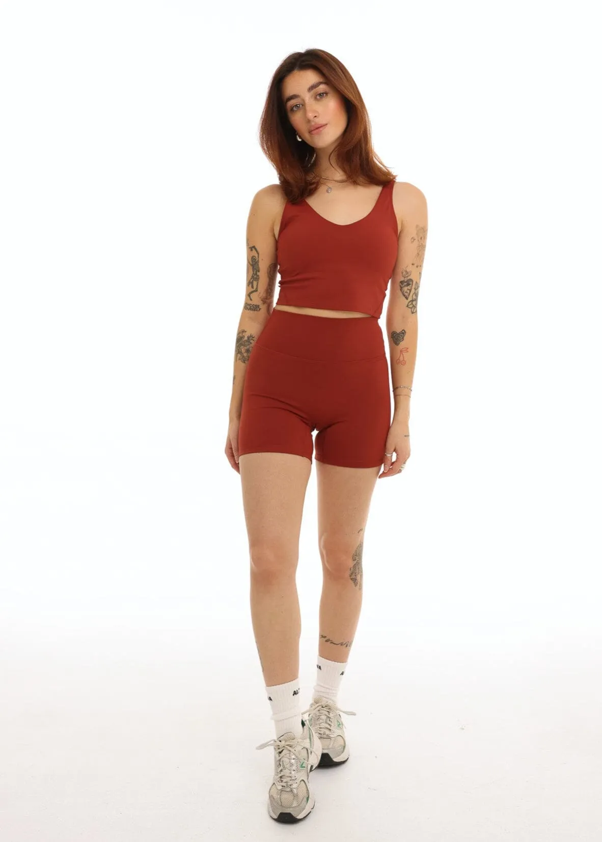 Kayli Biker 5" Red Velvet