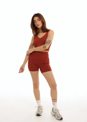 Kayli Biker 5" Red Velvet