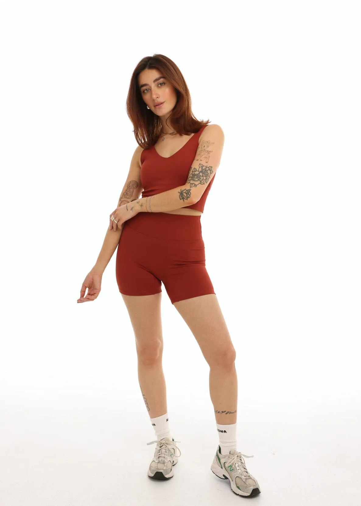 Kayli Biker 5" Red Velvet