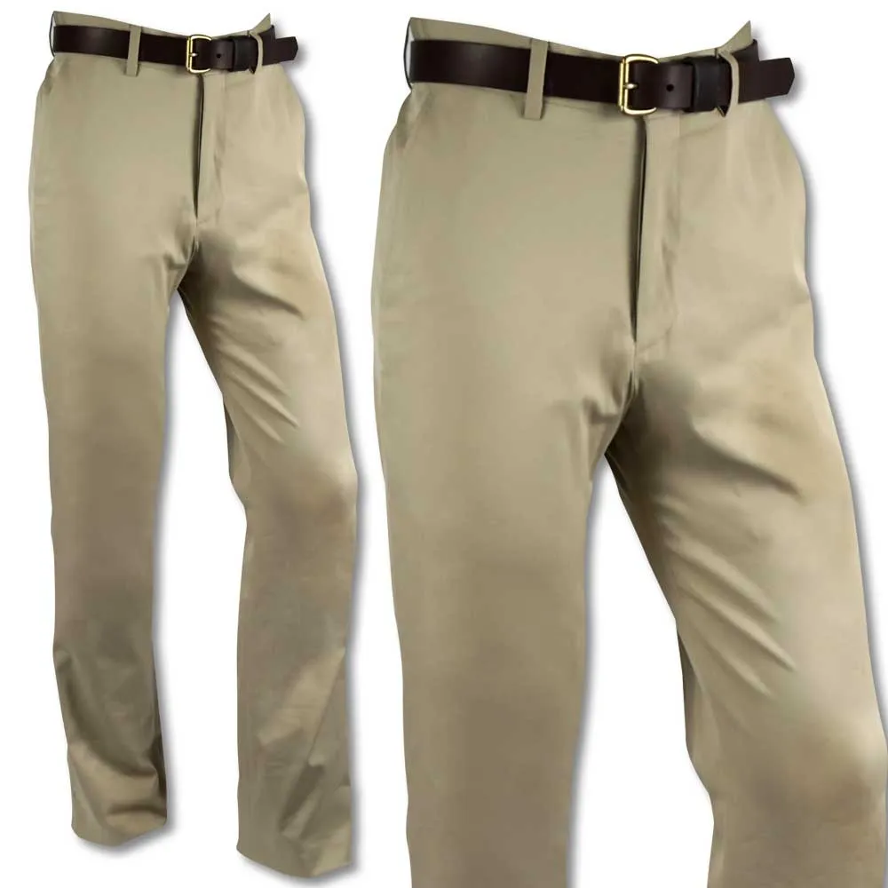 Kevin's Stretch Poplin Khaki Tailored Pants