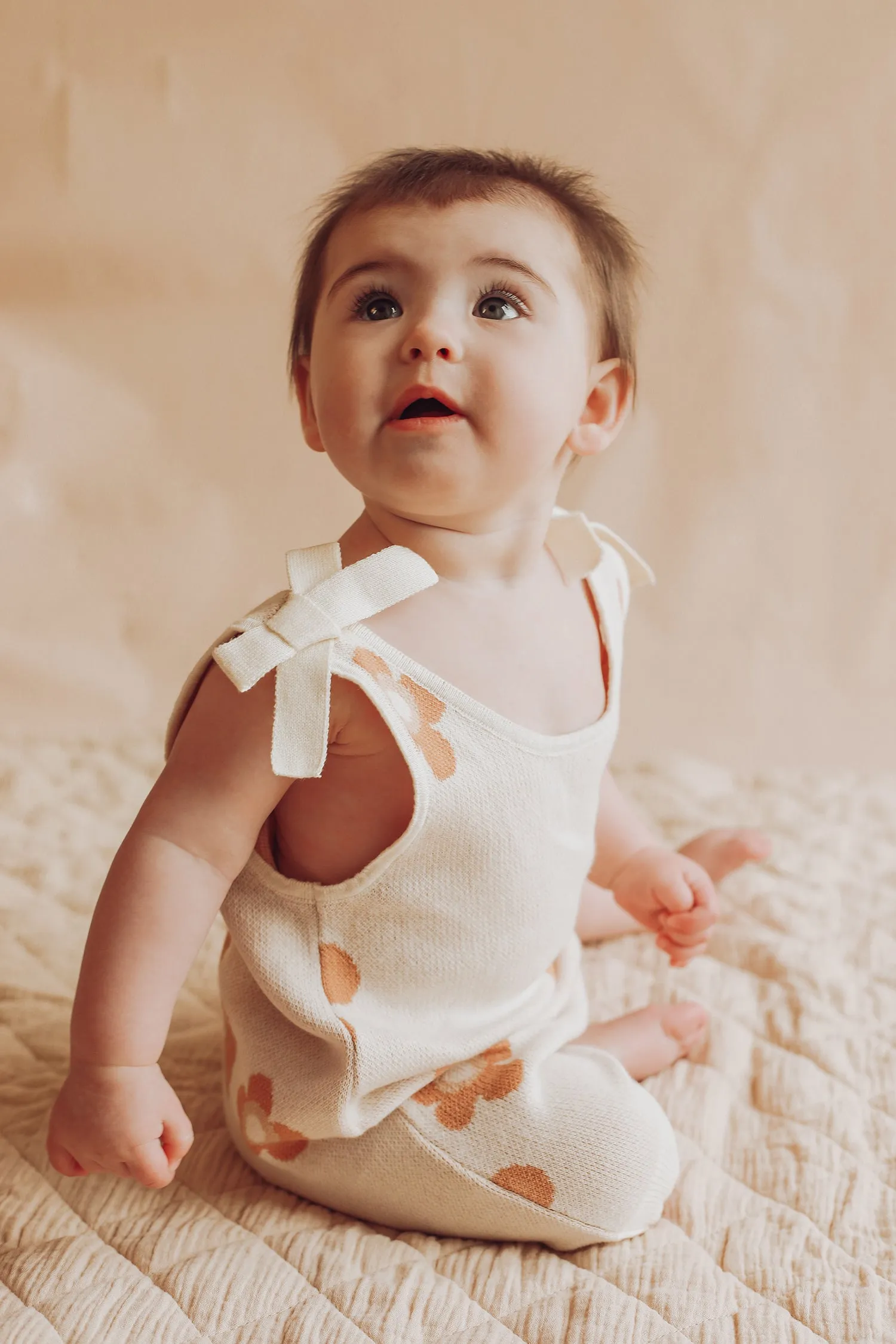 Knit Romper | Wild bloom