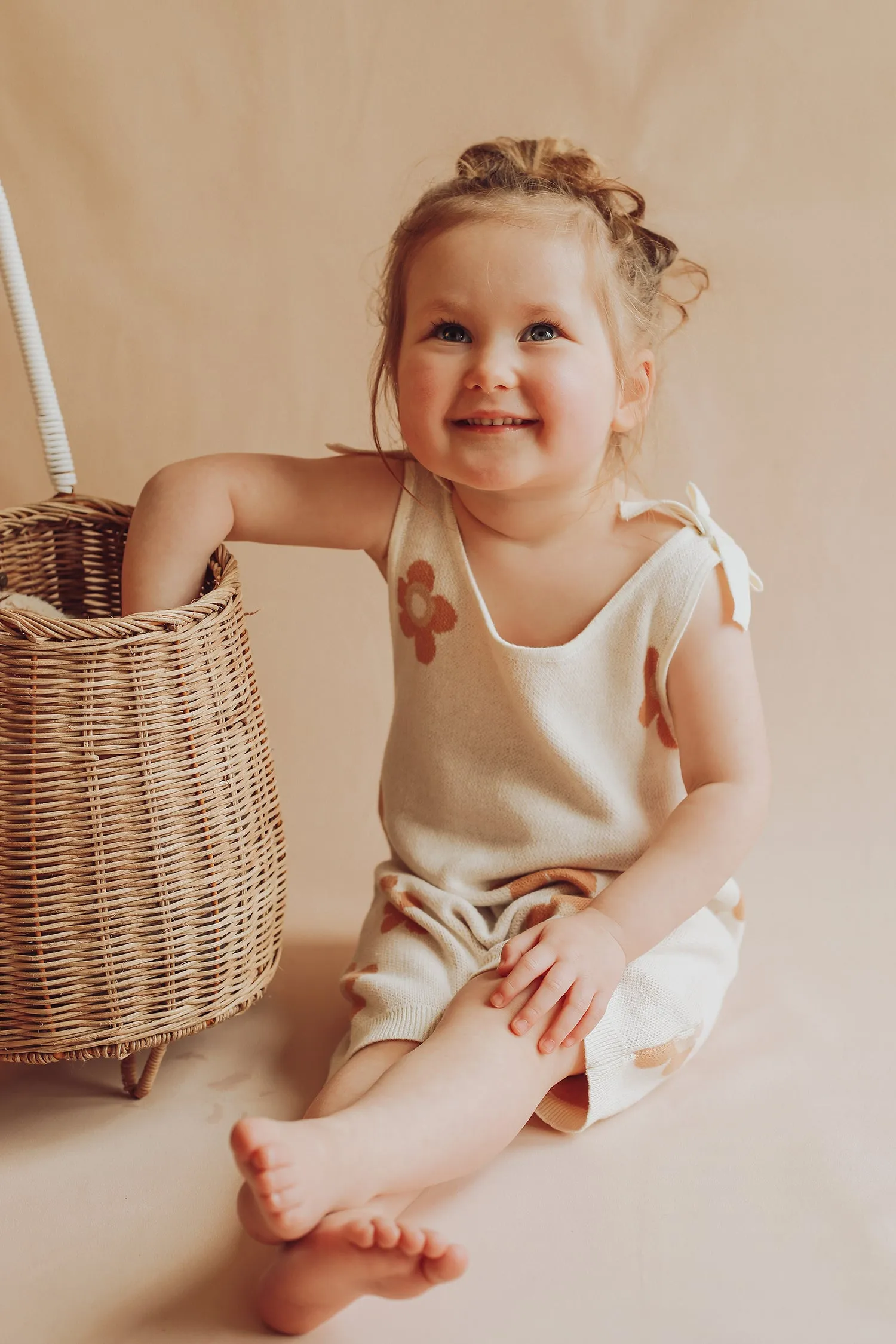 Knit Romper | Wild bloom