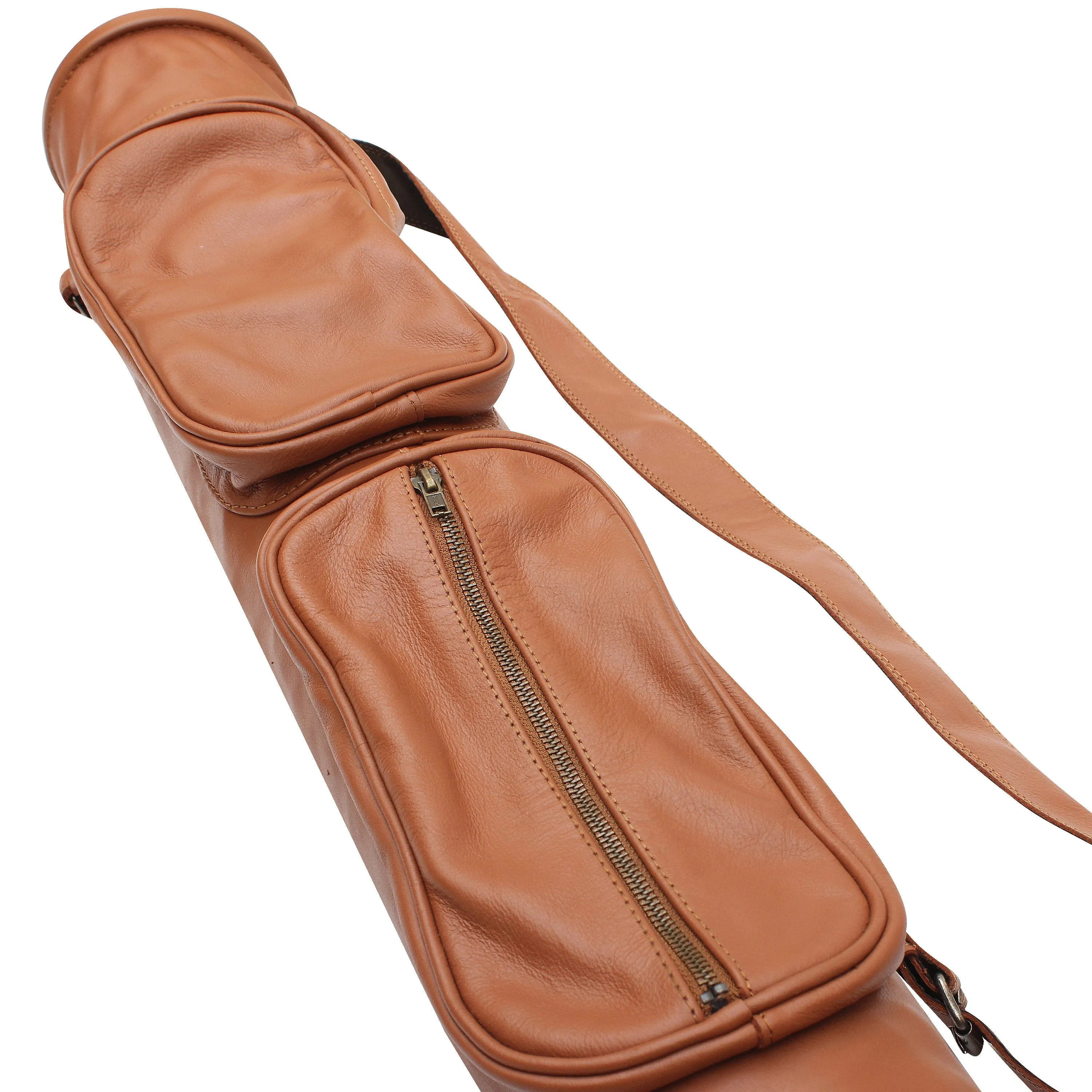 Leather Pencil Golf Bags With Leather Shoulder Strap