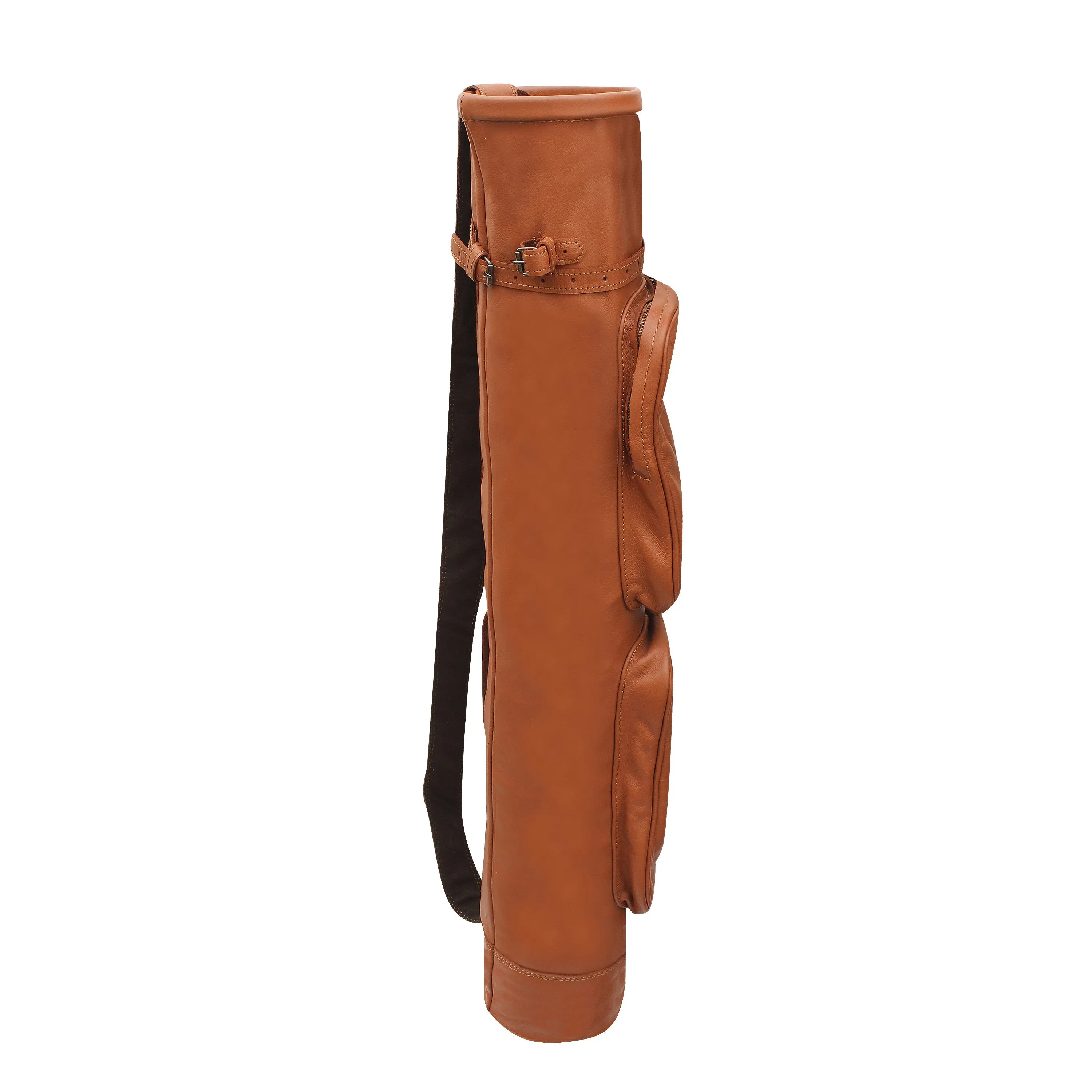 Leather Pencil Golf Bags With Leather Shoulder Strap