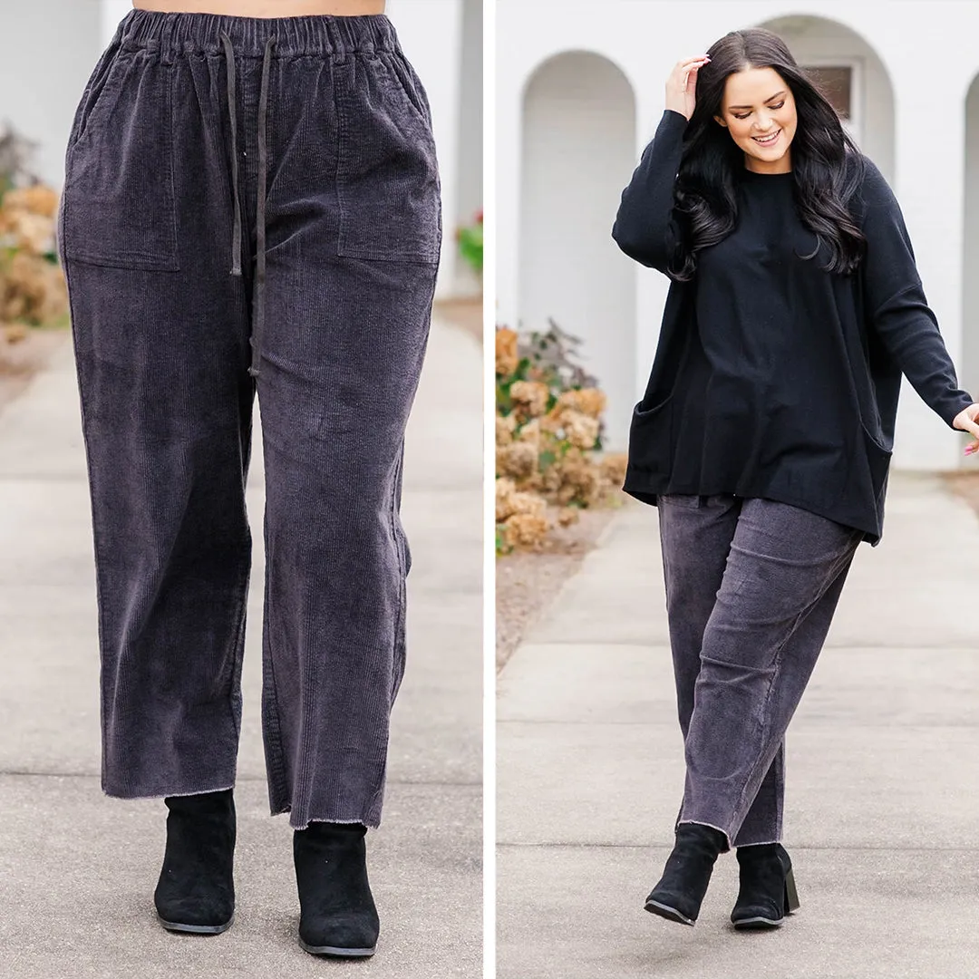 Leisure Time Pants, Charcoal