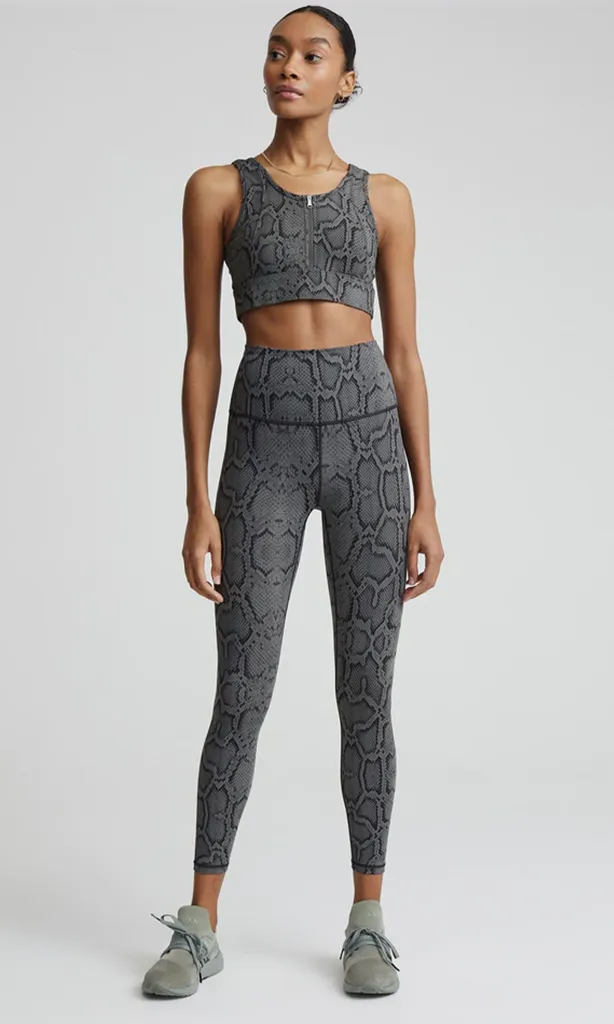 Let's Go Super High Rise Legging - Olive Snake