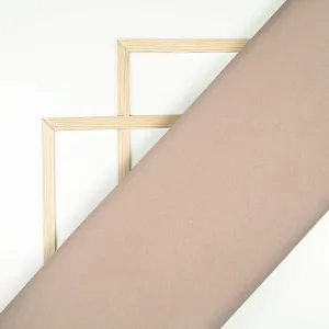 Light Brown Plain Butter Silk Satin Fabric (Width 58 Inches)