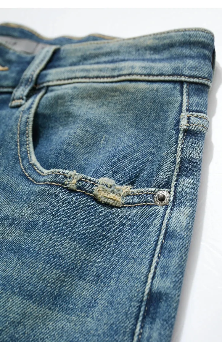 Light Washed Slouchy Straight Jean