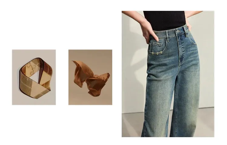 Light Washed Slouchy Straight Jean
