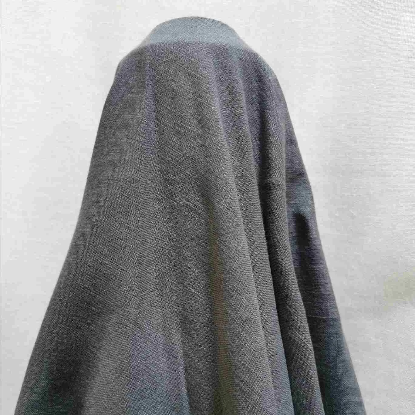 Linen Antique Wash, Midnight - 2.05m piece