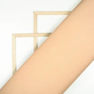 Lion Brown Plain Butter Silk Satin Fabric (Width 58 Inches)