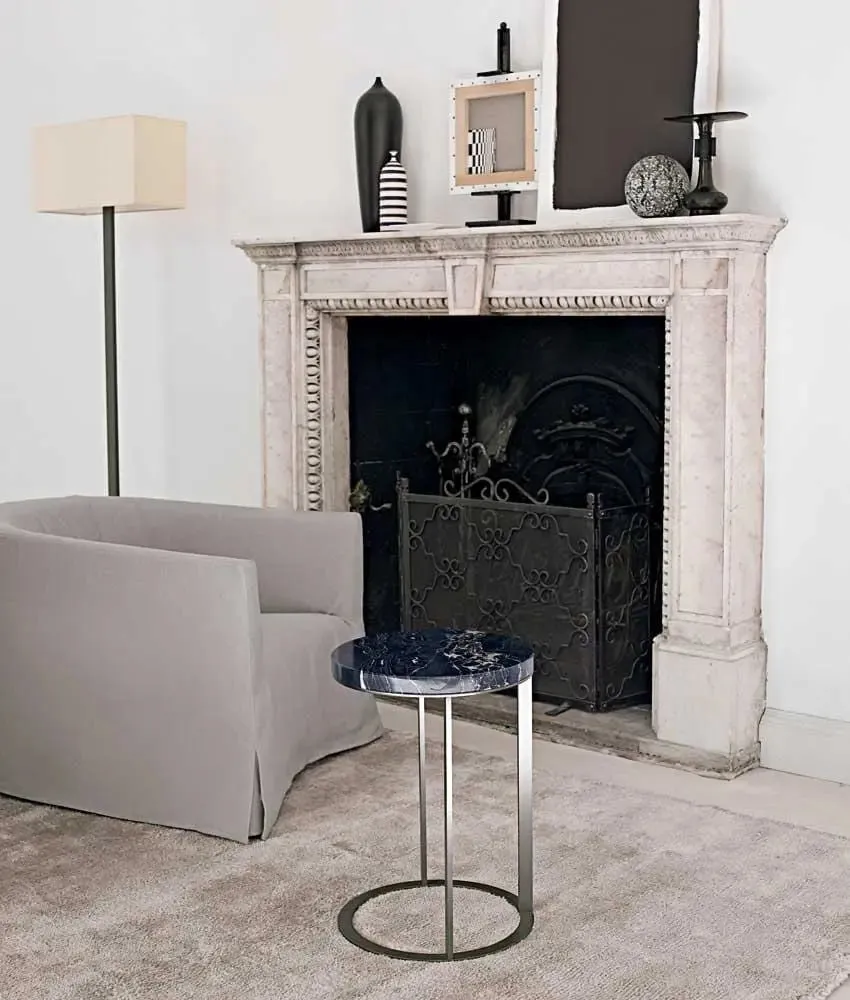 Lithos Small Table with Painted Frame