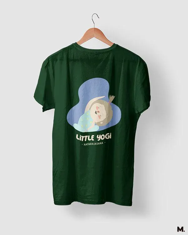 Little yogi natarajasana printed t shirts