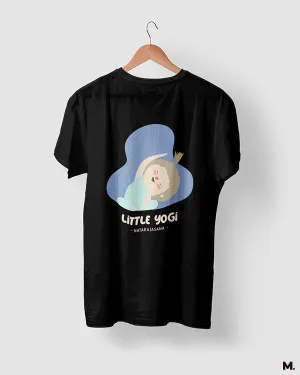 Little yogi natarajasana printed t shirts