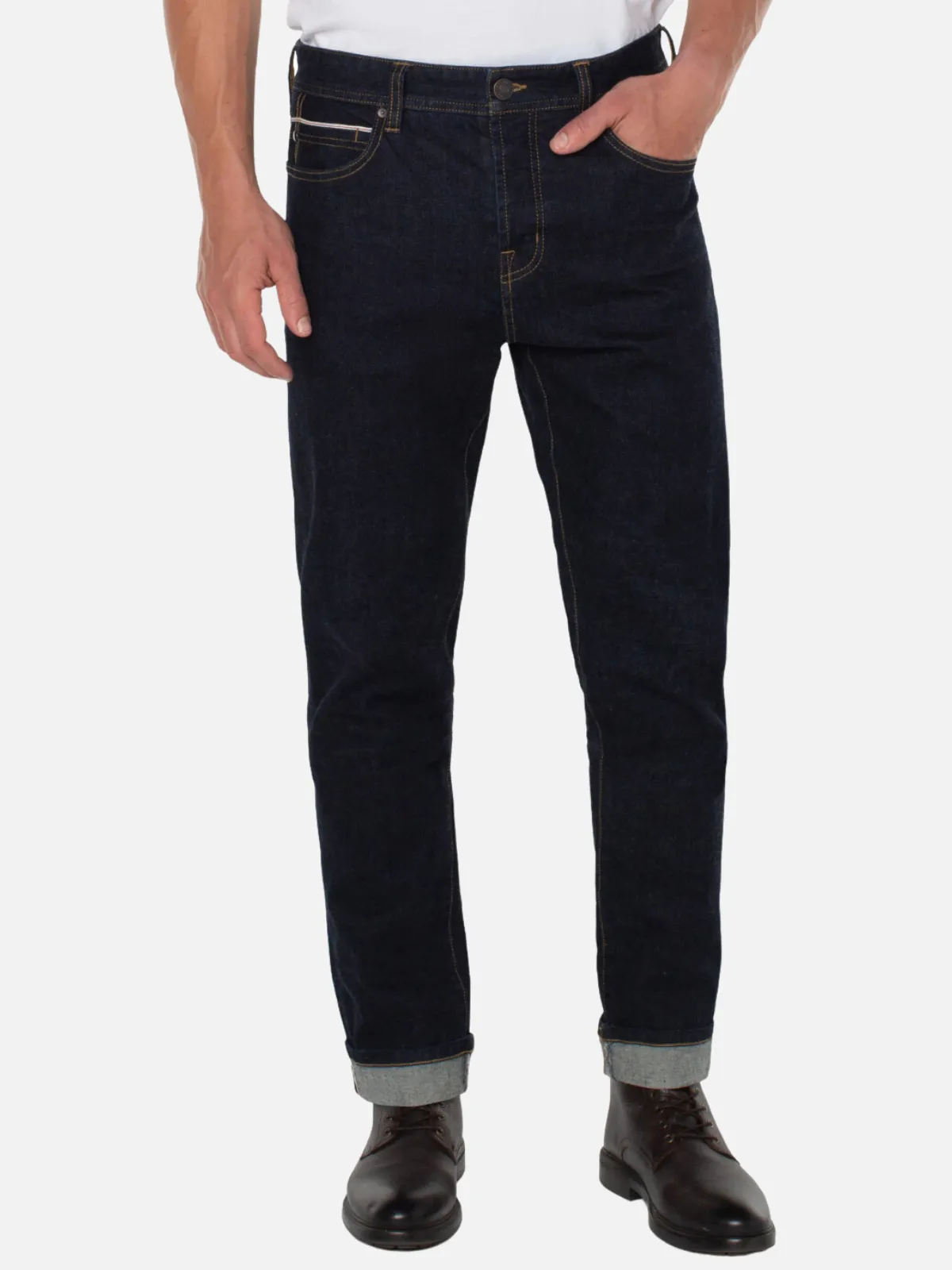 Liverpool Kingston Modern Straight Jean - Midnight Rinse