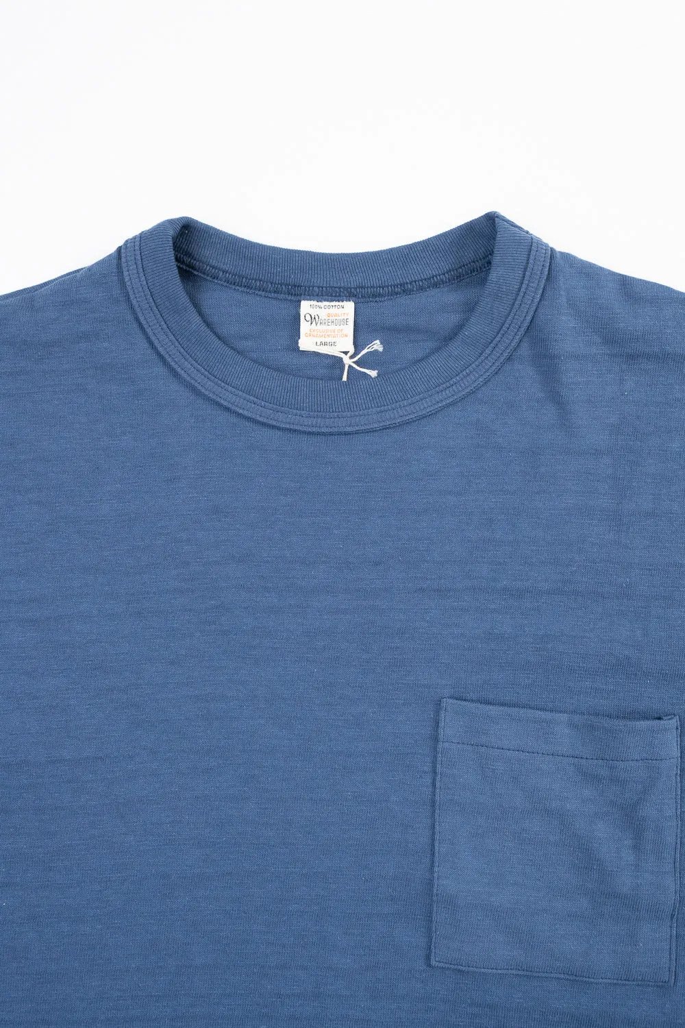 Lot 4601P - Slubby Cotton Pocket T-Shirt - Faded Blue (Seasonal)