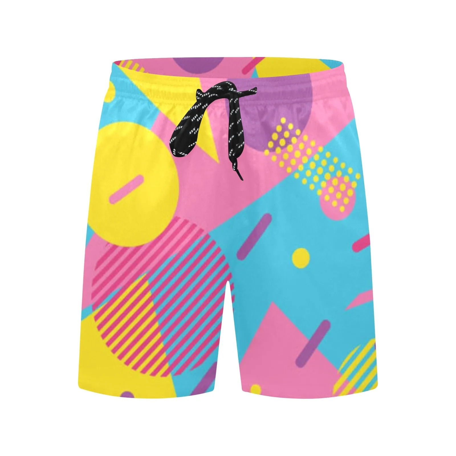 LOUD 90s Wallpaper Print Men's Mid-Length Beach Shorts