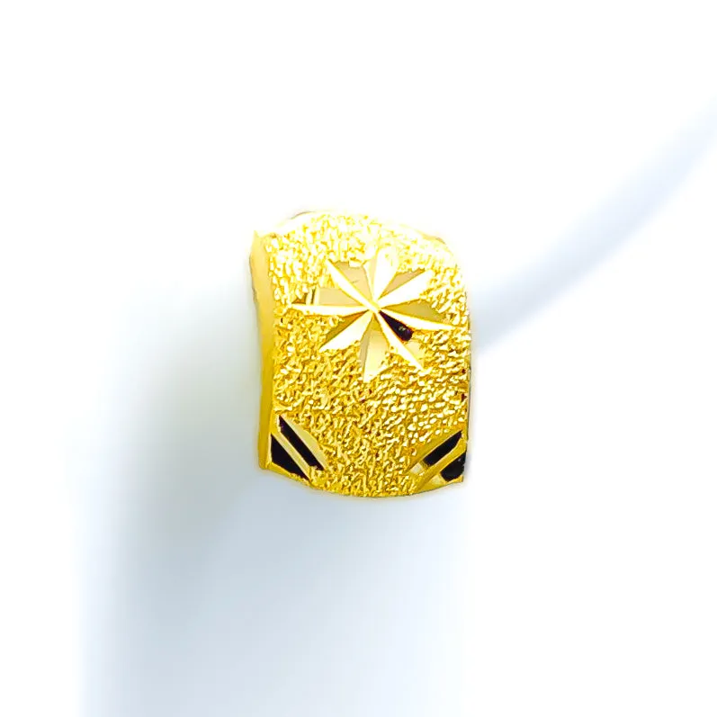 Lovely Textured 22k Gold Earrings