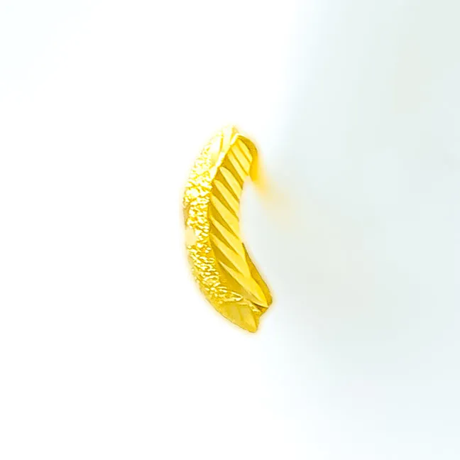 Lovely Textured 22k Gold Earrings