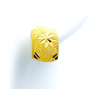 Lovely Textured 22k Gold Earrings
