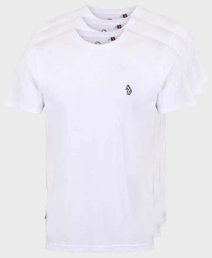 Luke 1977 3 Pack Johnys Crew Tee White