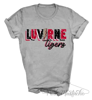 Luverne Tigers Lightning Bolt Soft Style School Tee