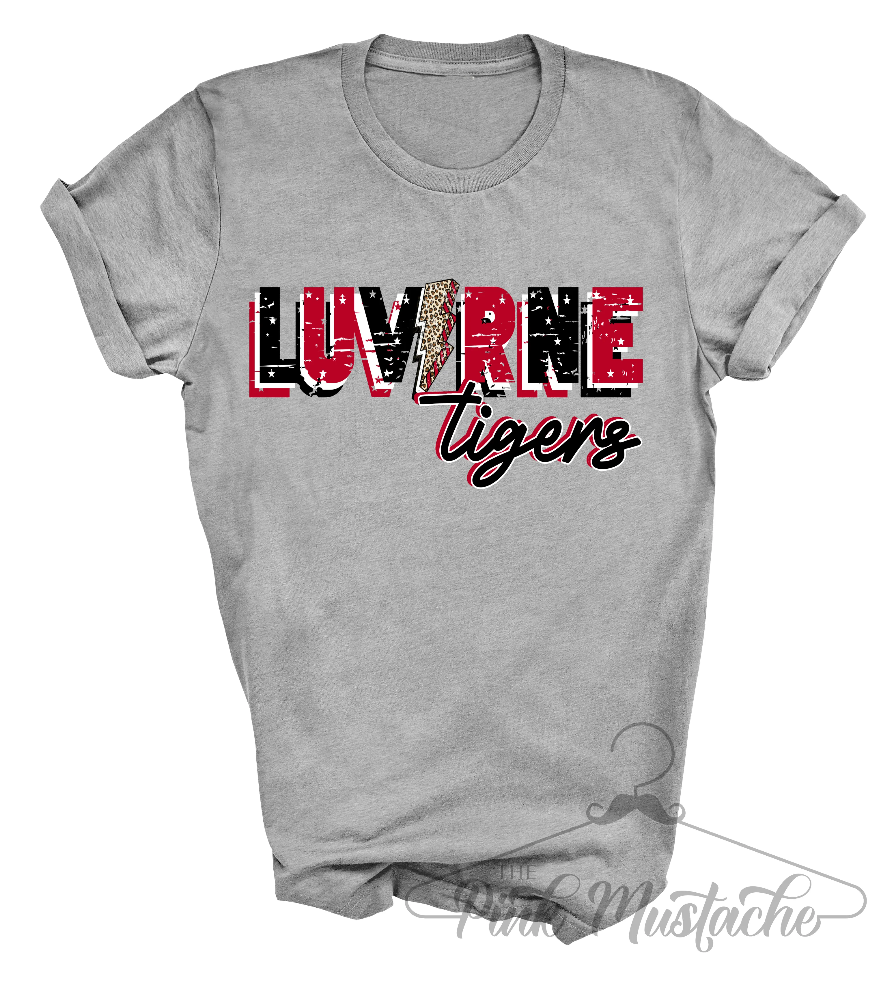 Luverne Tigers Lightning Bolt Soft Style School Tee