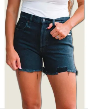 Makai Cut Off Vintage Short Washed Black