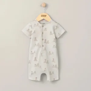 Mamas & Papas Bear Print Shortie Romper