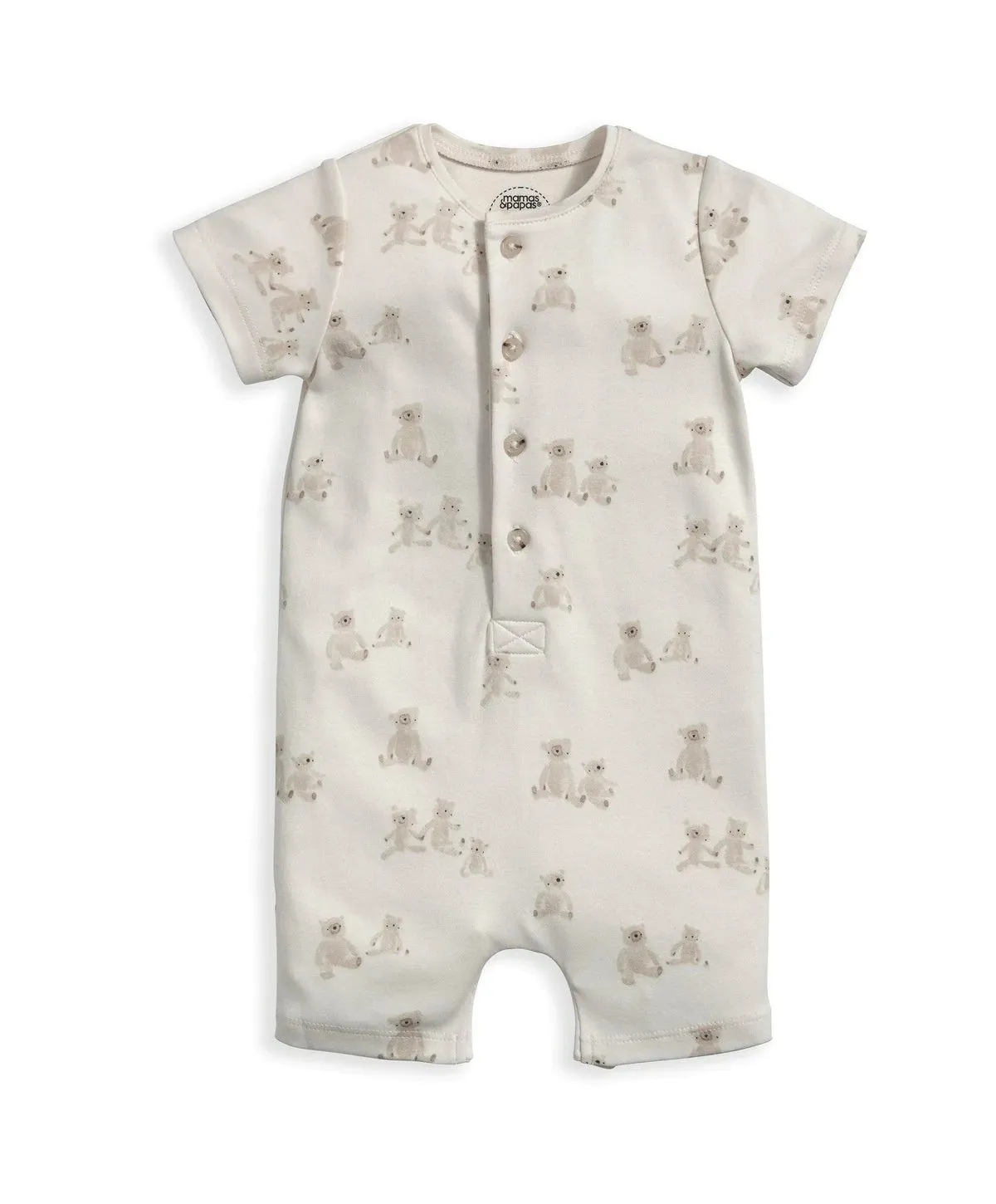 Mamas & Papas Bear Print Shortie Romper