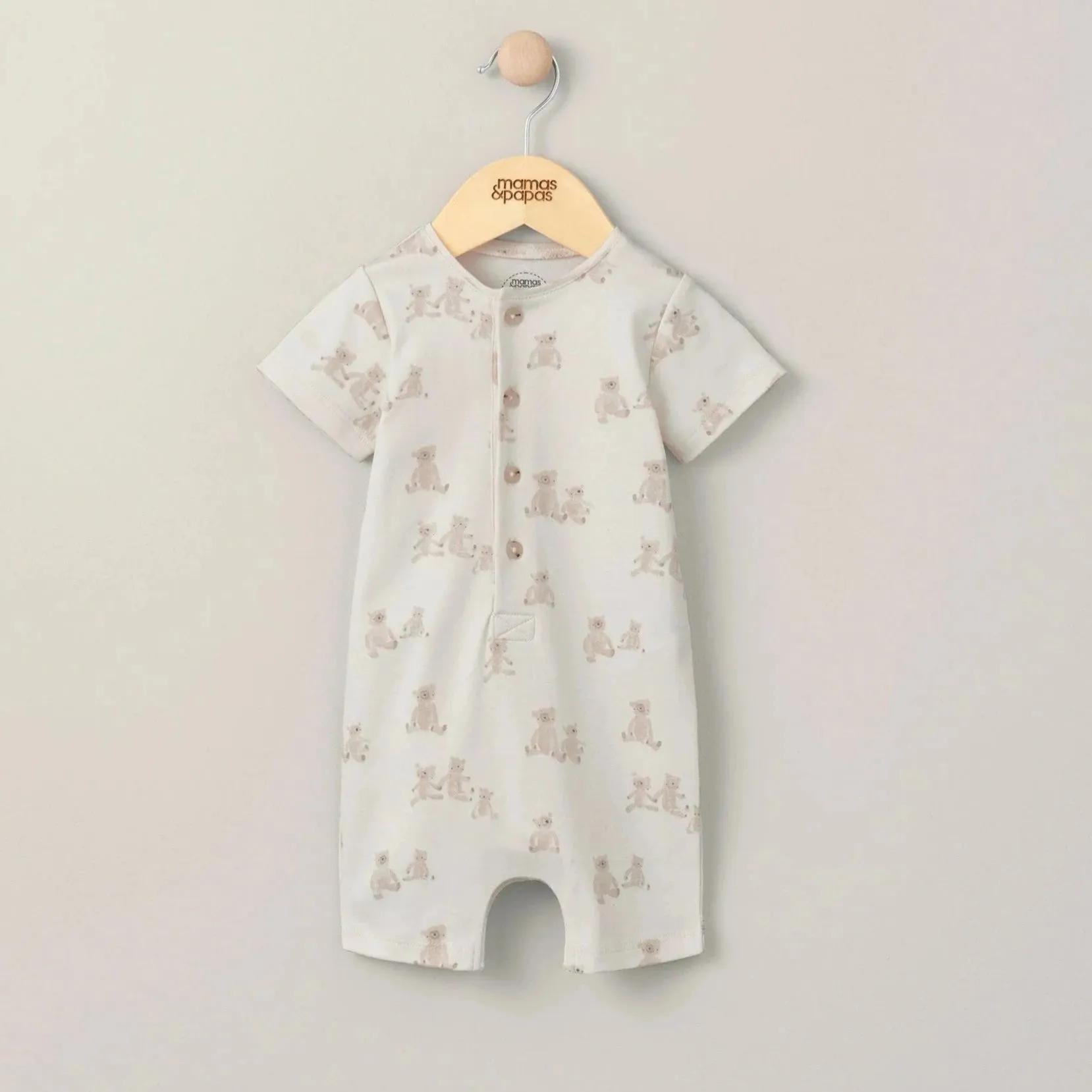 Mamas & Papas Bear Print Shortie Romper