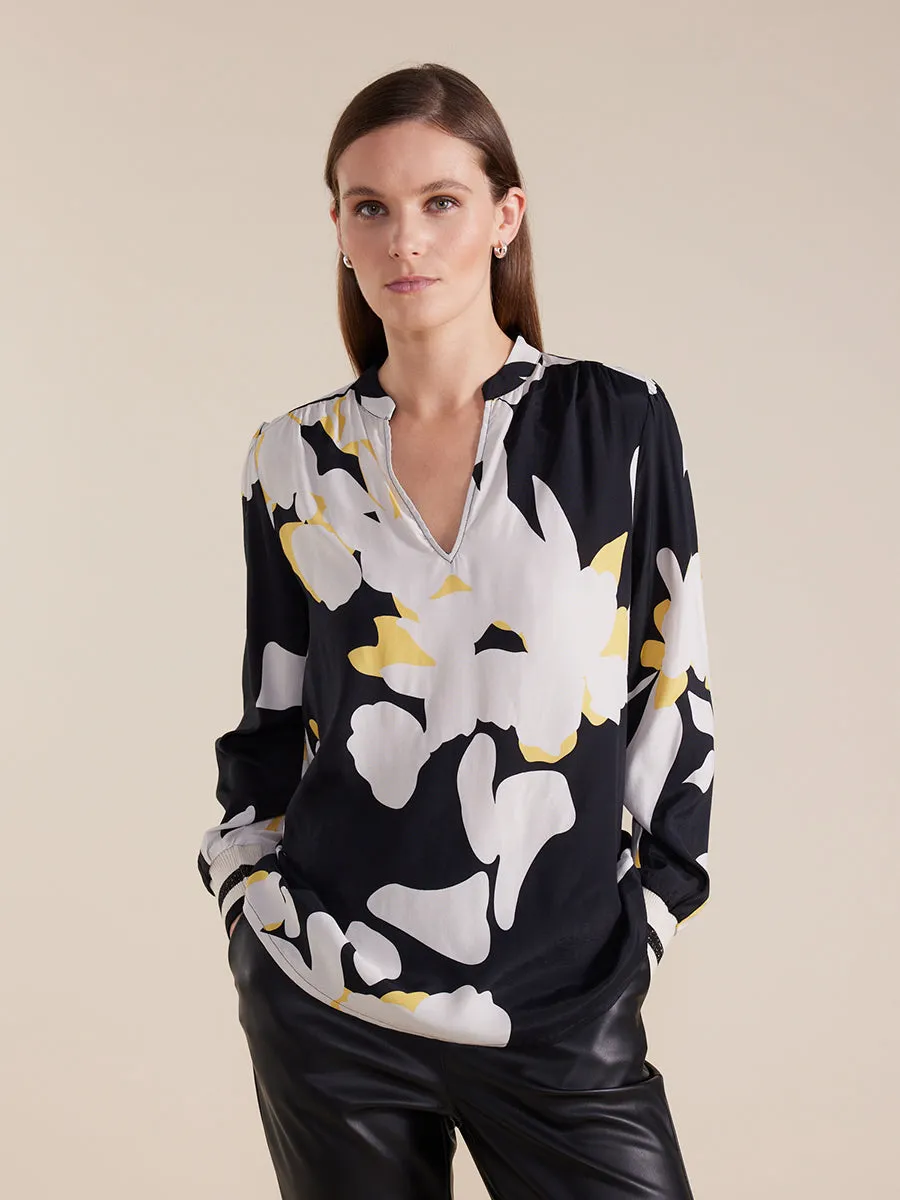 Marco Polo Shadow print top