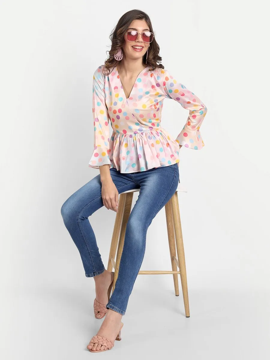 Masakali.co Tops for Women western wear polka dot