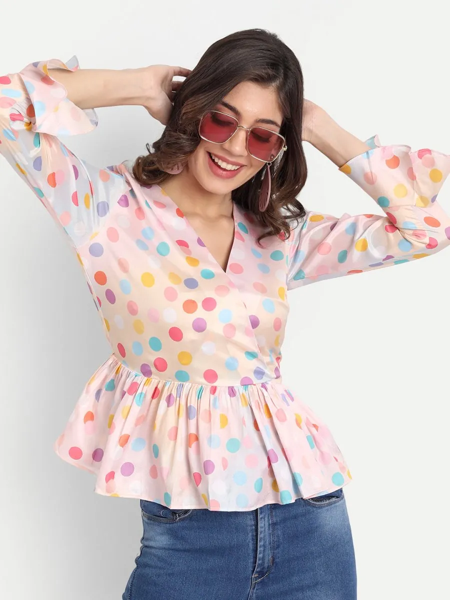 Masakali.co Tops for Women western wear polka dot
