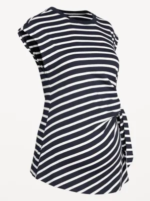 Maternity EveryWear Side-Tie Top