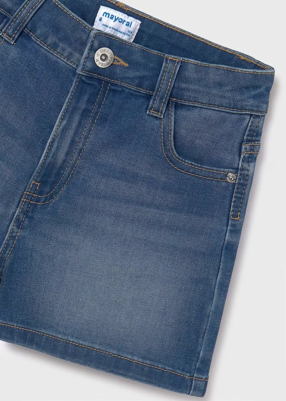 Mayoral Older Girls Shorts Ss24235 Mid Denim