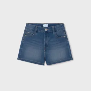 Mayoral Older Girls Shorts Ss24235 Mid Denim