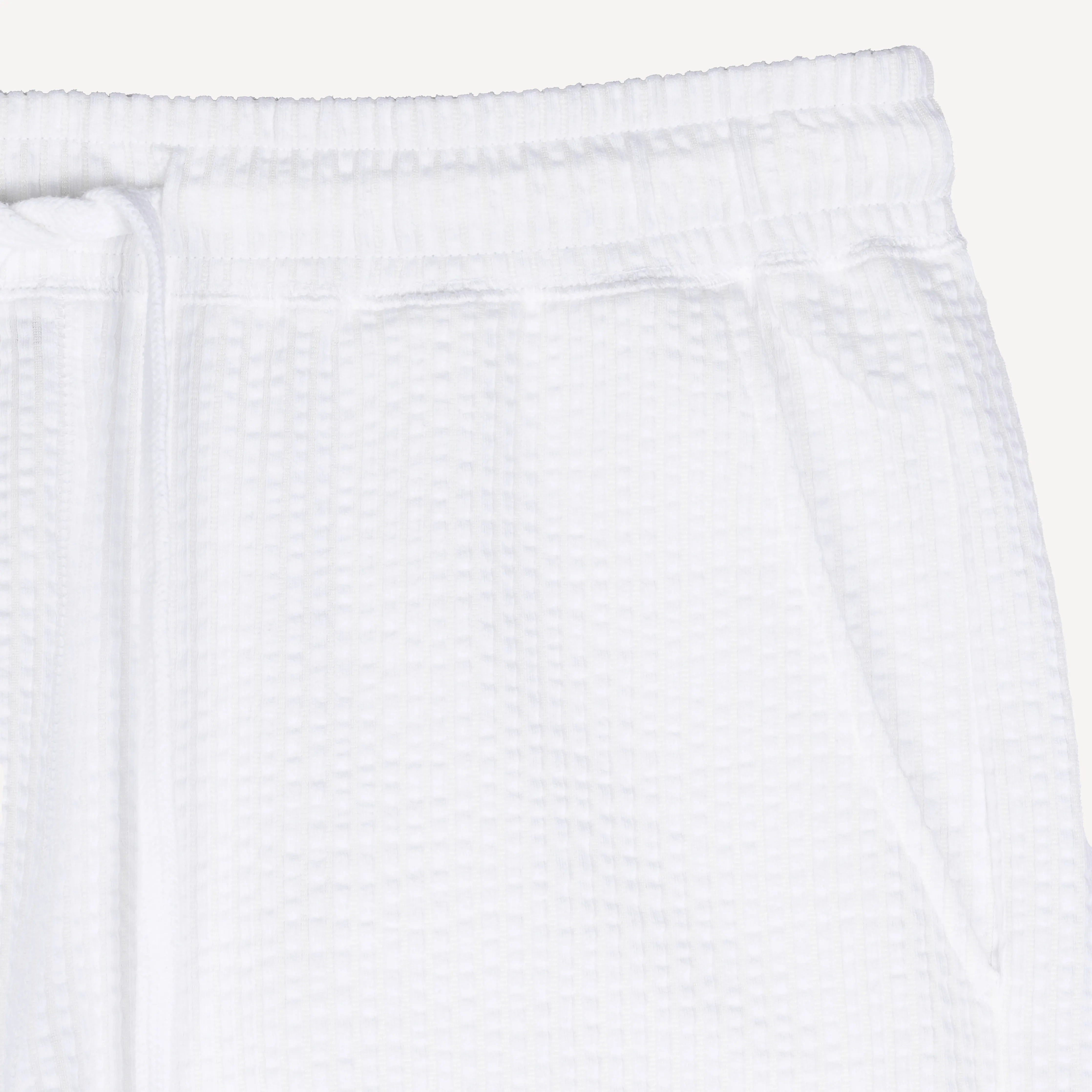 Mens Cool Knit Seersucker Shorts - White
