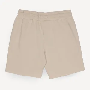 Mens Raw Edge Fleece Shorts - Oatmeal