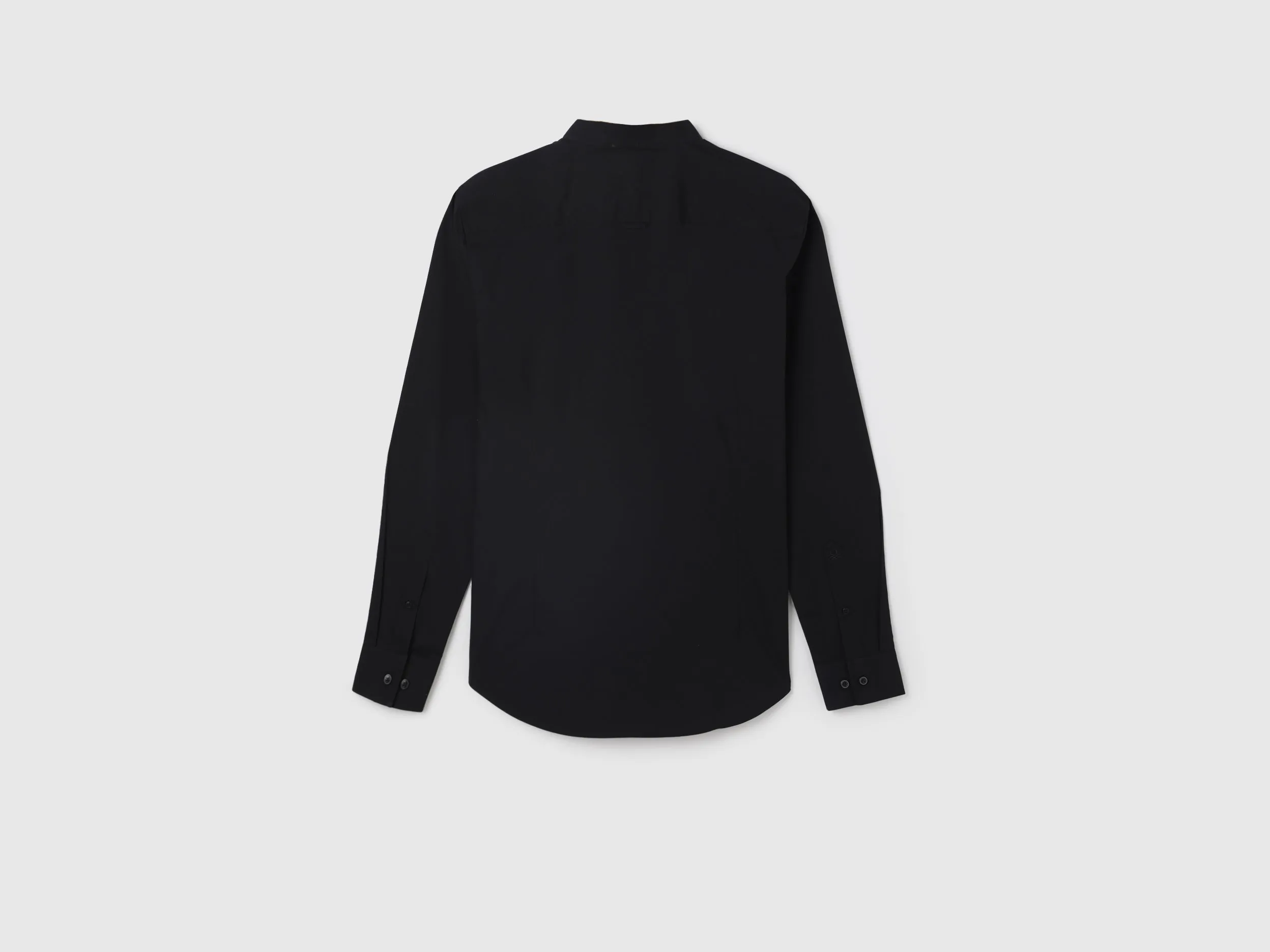 Men's Slim Fit Mandarin Collar Solid Shirts