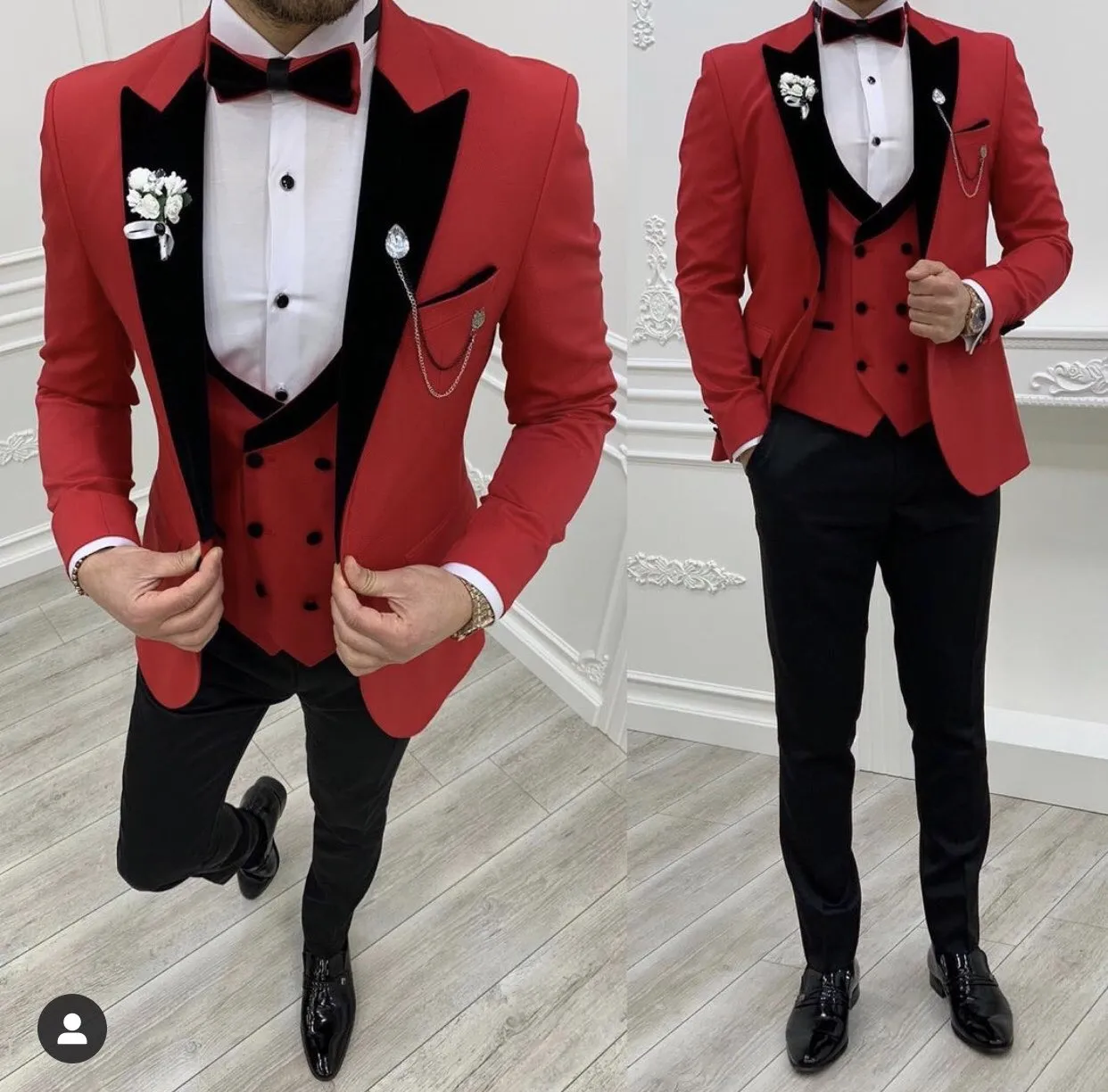 Men's Suit Formal Business Slim Fit 3-Pieces Light Grey Blazers Black Vest Pant Men's Tuxedo Wedding Men Suits Groom Suit