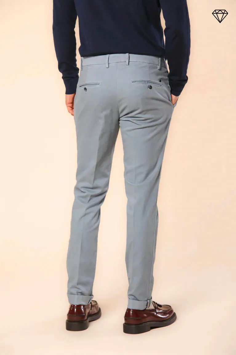 Milano men's chino pants in gabardine stretch extra slim fit ①