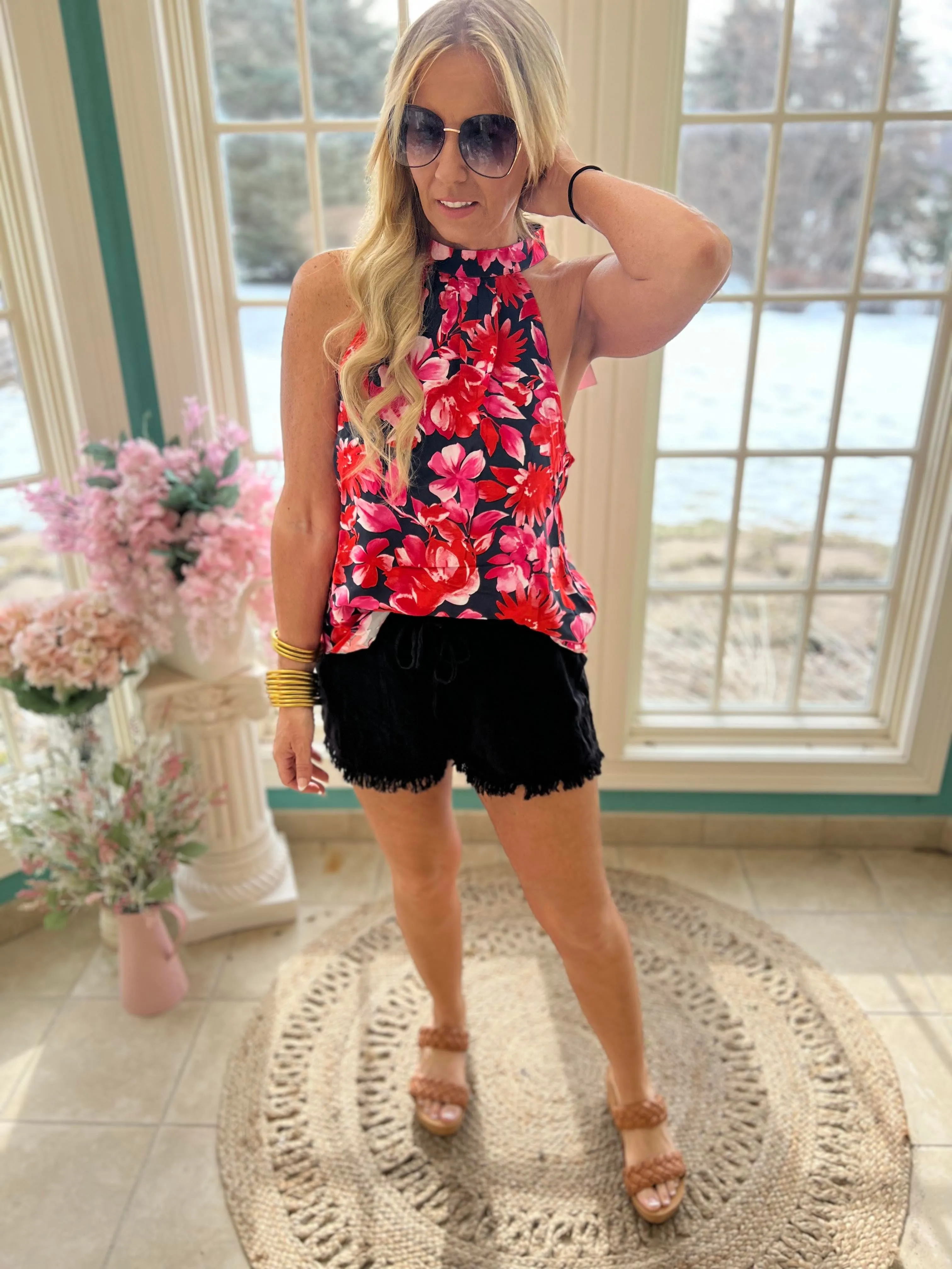 MINERAL WASH FRAYED SHORTS | FINAL SALE*