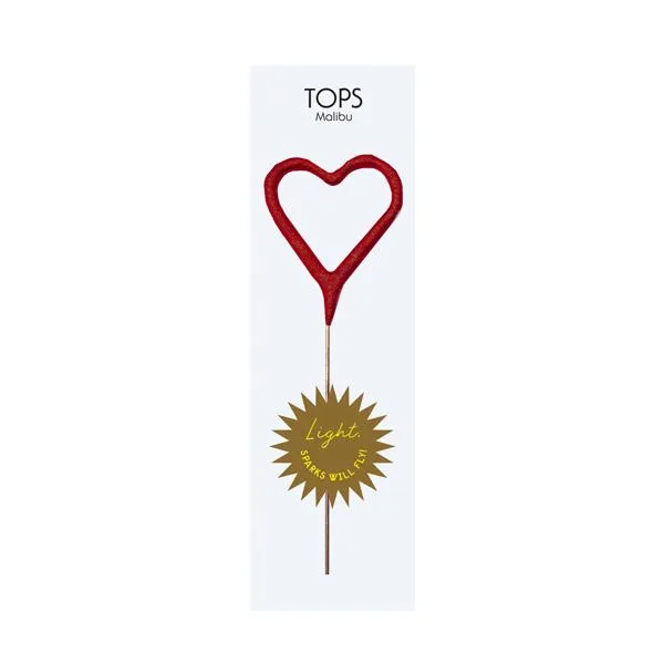 Mini Red Heart Sparkler