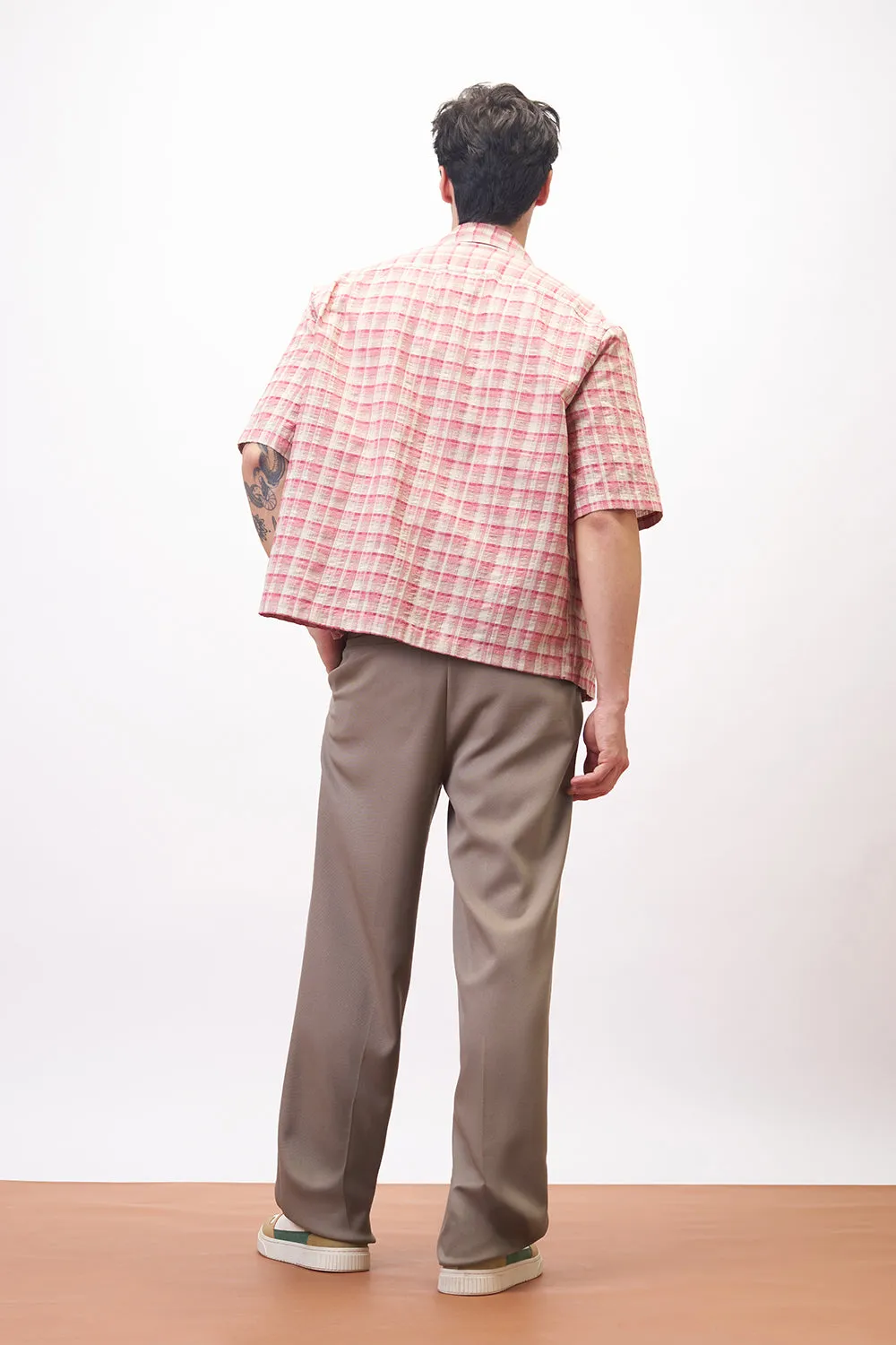 Mink Beige Gurkha Men's Korean Pants