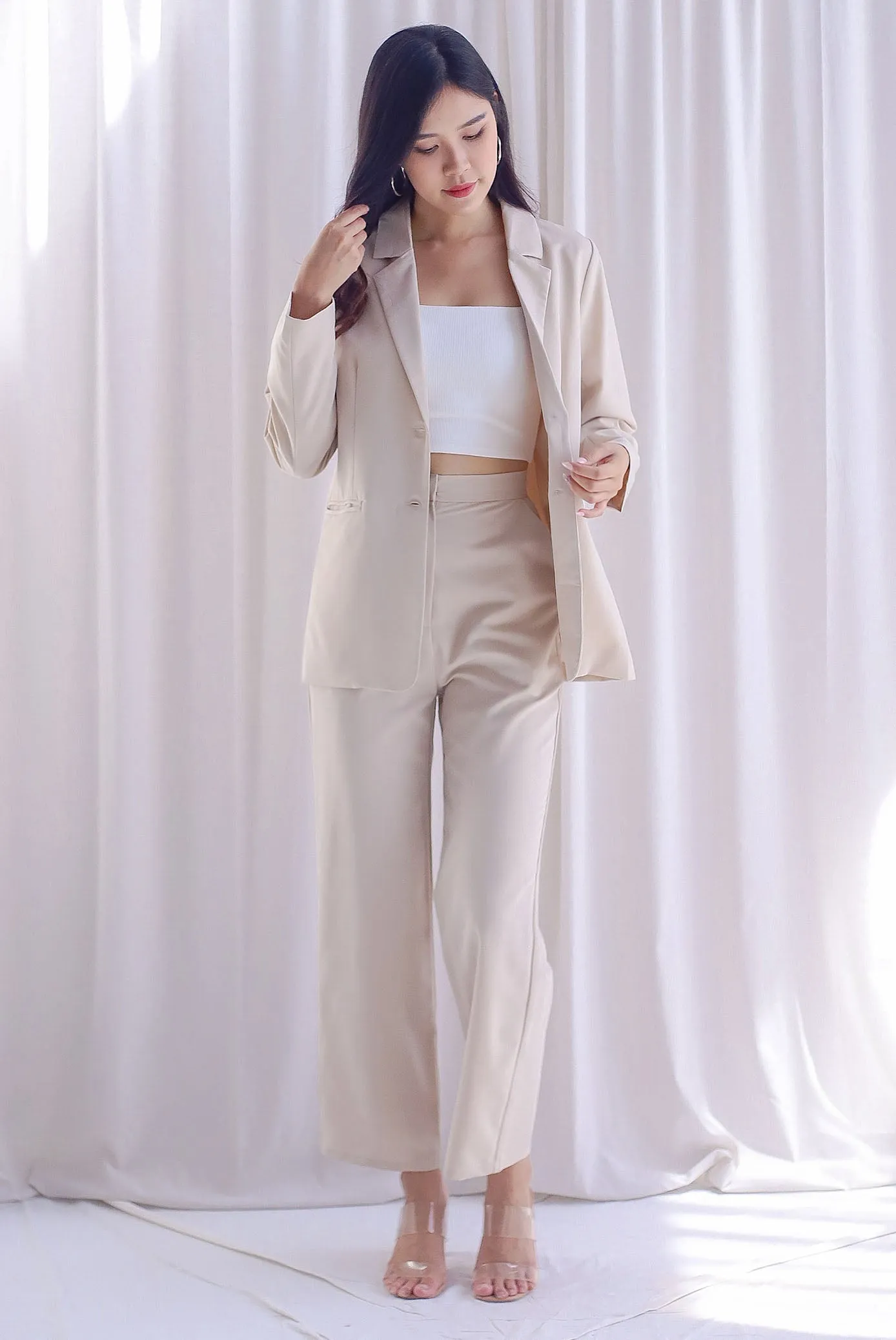 Mishka Tailored Pants In Ecru
