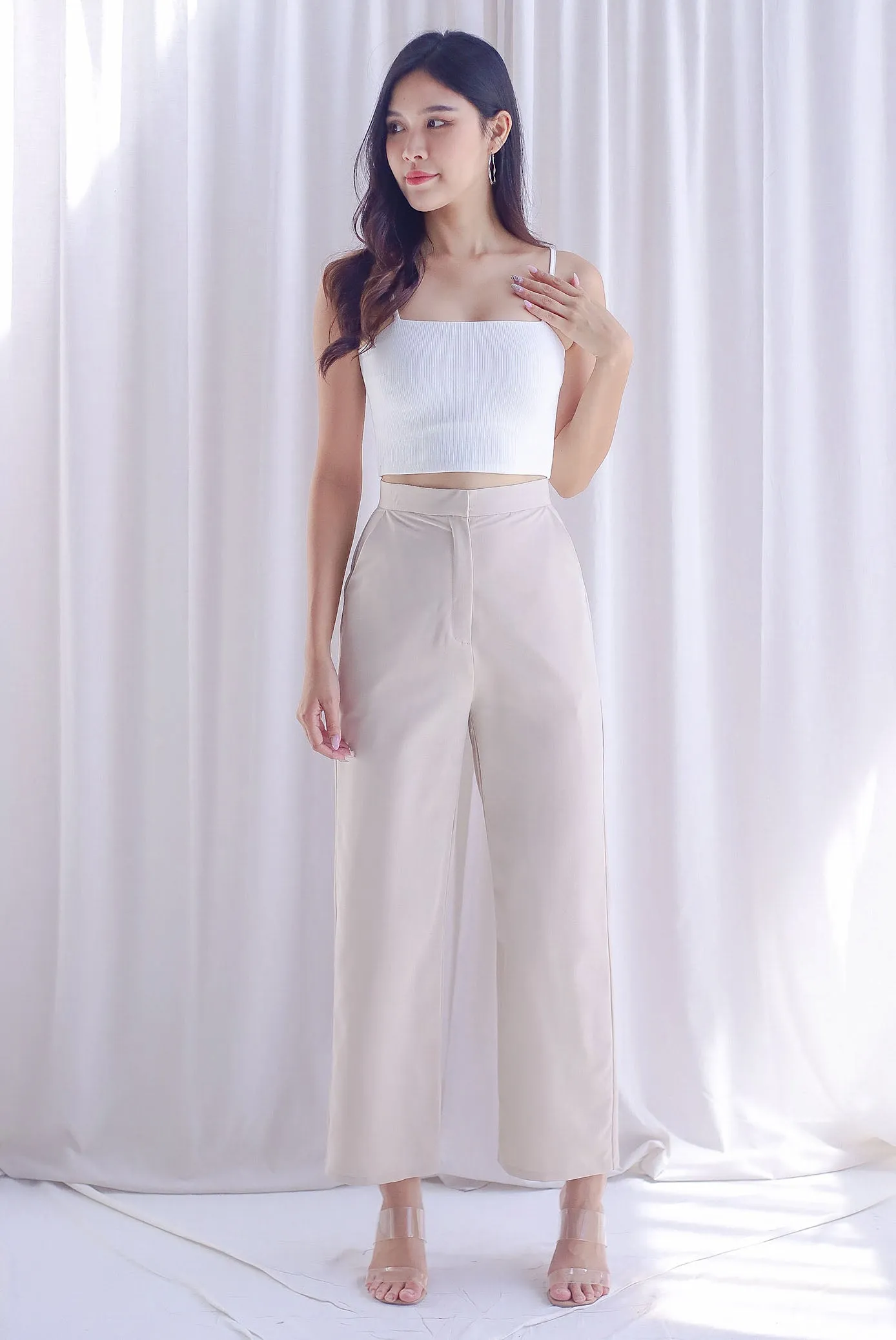 Mishka Tailored Pants In Ecru